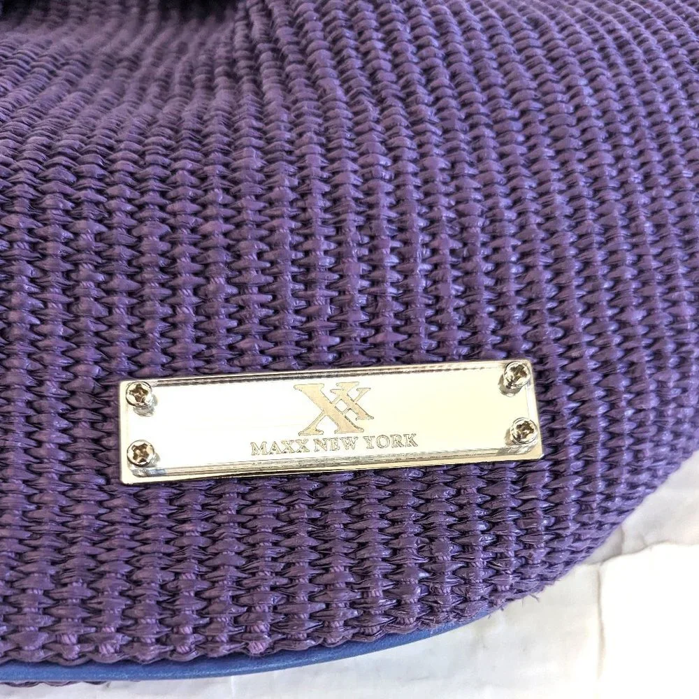 π Maxx New York Purple Woven Purse π - Picture 6 of 10